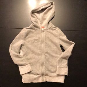 Cat and jack girls grey hoodie sparkles size M